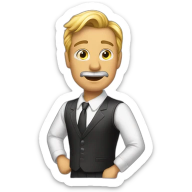 the boss calls everyone to the event but no one comes sticker