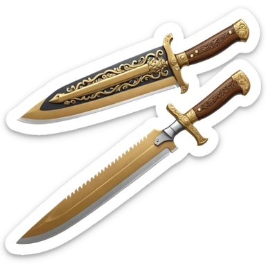 machete barong style  sticker