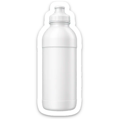 waterbottle with white bottle cap and aesthetic  sticker