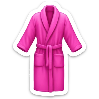 hot pink bathrobe sticker