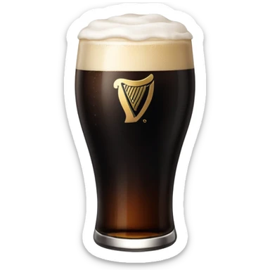 Guiness, split the g sticker