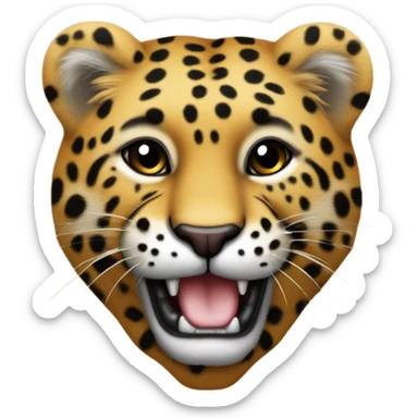 Un corazon de leopardo  sticker
