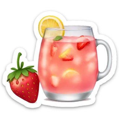 Strawberry lemonade sticker