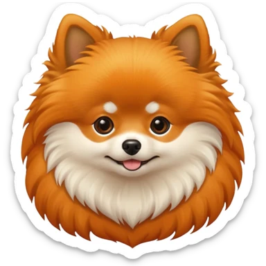 Pomeranian emoji sticker