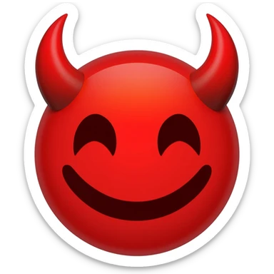 j'adore moi un smiley diable sticker