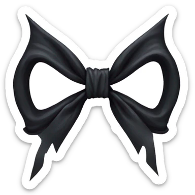 Gothic bow sticker