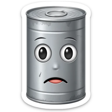 
expressionless tincan sticker