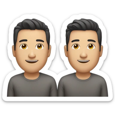 The guy making the chinese man emoji is gay sticker