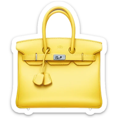 Birkin bag yellow sticker