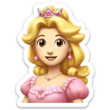 Princes peach sticker