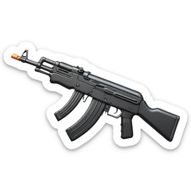 Kalashnikov assault rifle sticker