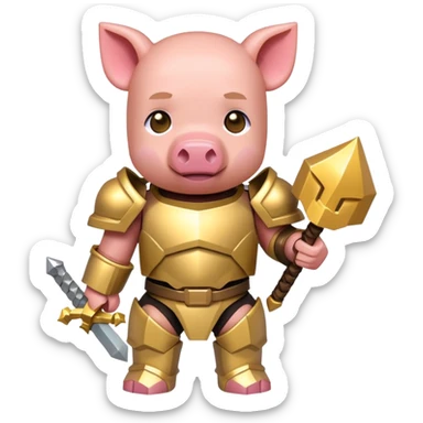Minecraft baby Piglin sticker