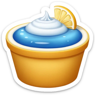 Circulo azul con una palomita de color blanco adrento sticker