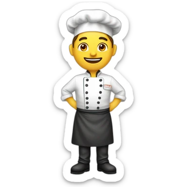 Chef cuisinier italien sticker