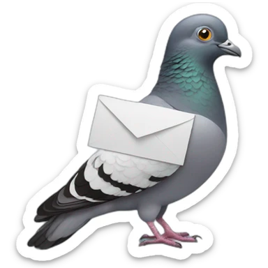 pigeon send a letter sticker