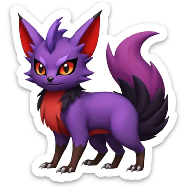 Noibat-Noivern-Litten-Zorua-Hybrid sticker