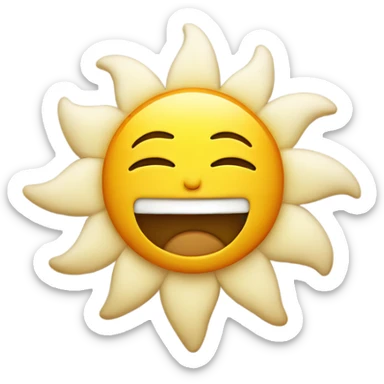 Sun going to sleep sticker