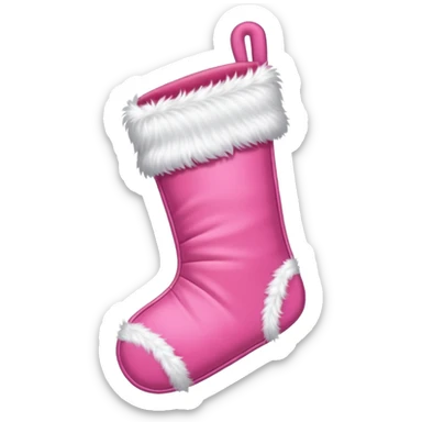 Pink cristmas sticker