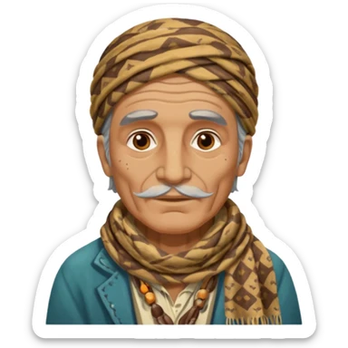 Old male gypsy sticker