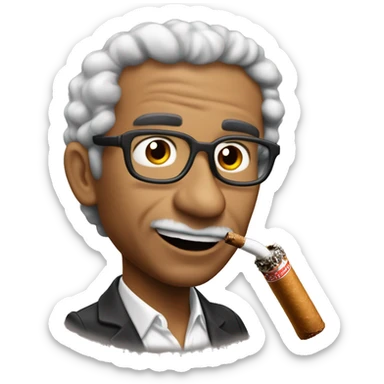 José Roberto with cigarrillos  sticker