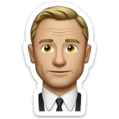 Daniel Craig Mean sticker