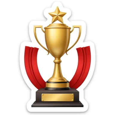 A trophy for Monaco champions sticker