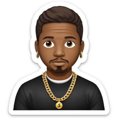 Stevie J, Record Producer (b.1973) with dark brown hair sticker