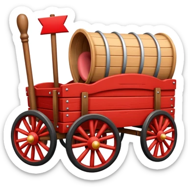 goofy wagon with cartoon eyes and tongue sticking out representing jackwagon sticker