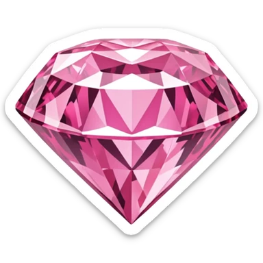 uma diamante rosa sticker