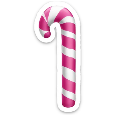 Pink candy cane sticker