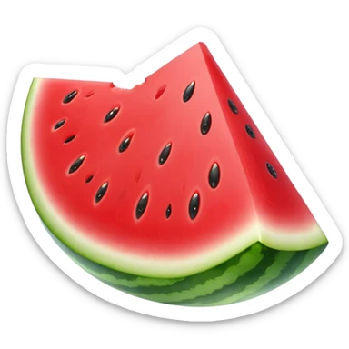 juicy watermelon slice sticker