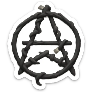 Anarchy symbol sticker
