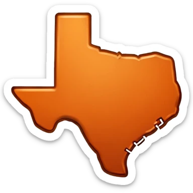 UT texas shape sticker