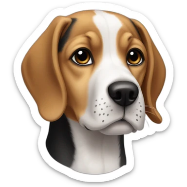Chien beagle chiot sticker