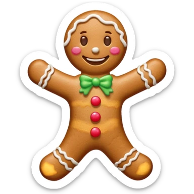 Omino di pan di zenzero  più bello sticker