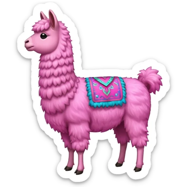 Llamas rosas sticker