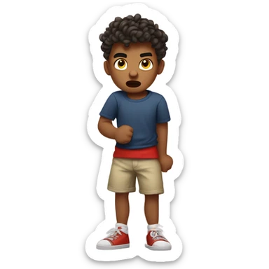 give me an angry little boy sticker