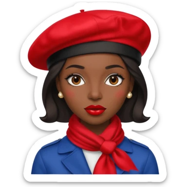 Urban French woman  sticker