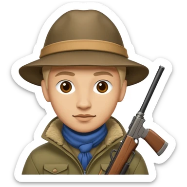 Un chasseur alpin français  sticker