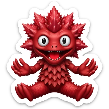 Spicy Zinger in stranger things themed sticker