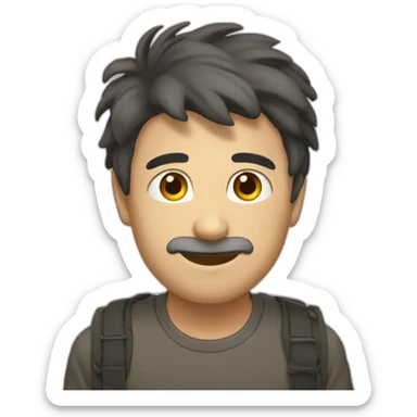 черный человек паук sticker