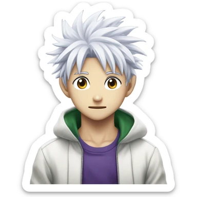 Killua zoldyck from the anime Hunter X Hunter sticker