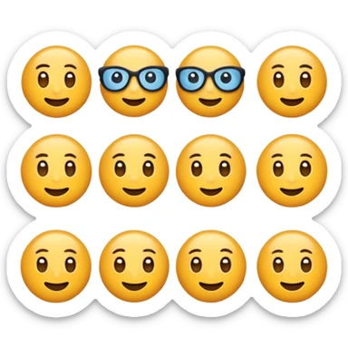 Mixe des emoji 🤷🏼7️⃣6️⃣ sticker