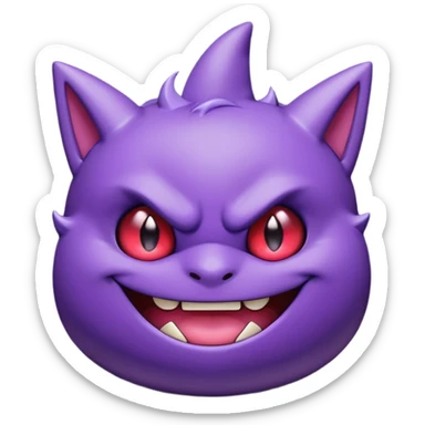 gengar chibi style sticker