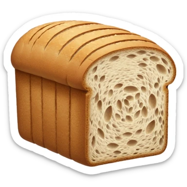 sliced whole wheat bread, brown sticker