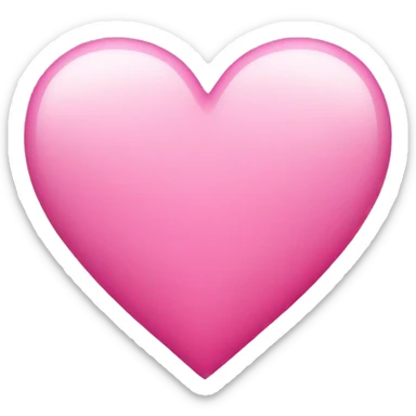 Pink heart  sticker