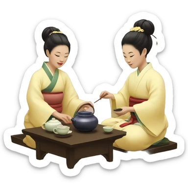 Tea ceremony sticker