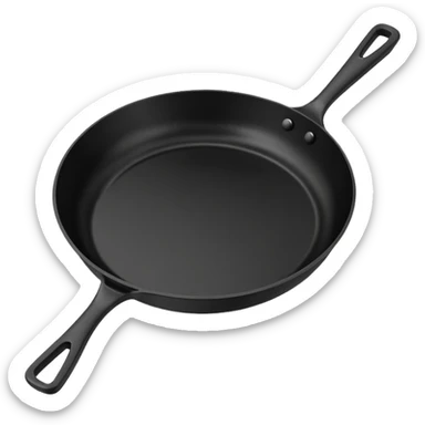 Black Fry Pan sticker