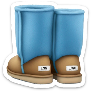 Blue pair of uggs sticker
