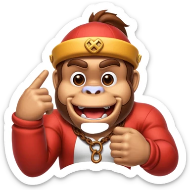 donkey kong making 👌 sticker
